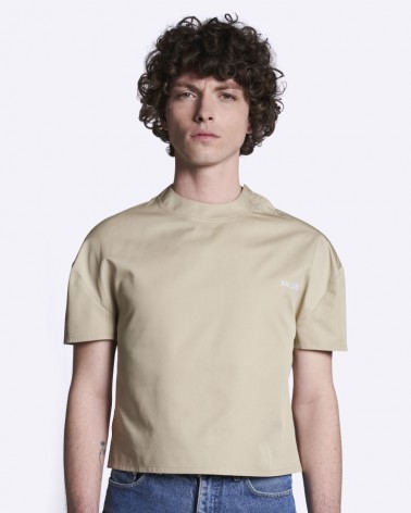 T-shirt crop-top sable BALLORIN